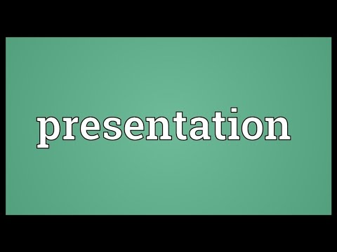 Presentation Meaning