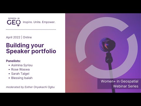 Building up your speaker portfolio