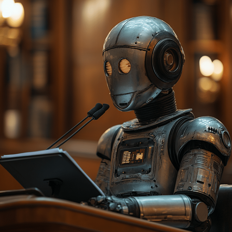 AI public speaking